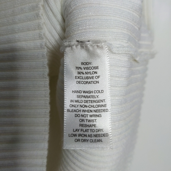 S WHBM Tank Top Tee Shirt Lace Black Blouse Knit L - Picture 7 of 7